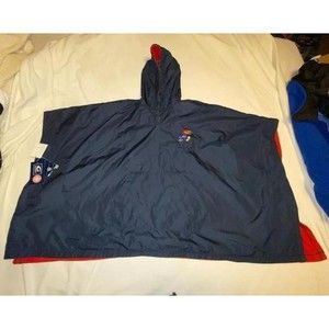 NWT University of Kansas Jayhawk Reversible Poncho G-III Carl Banks OSFM